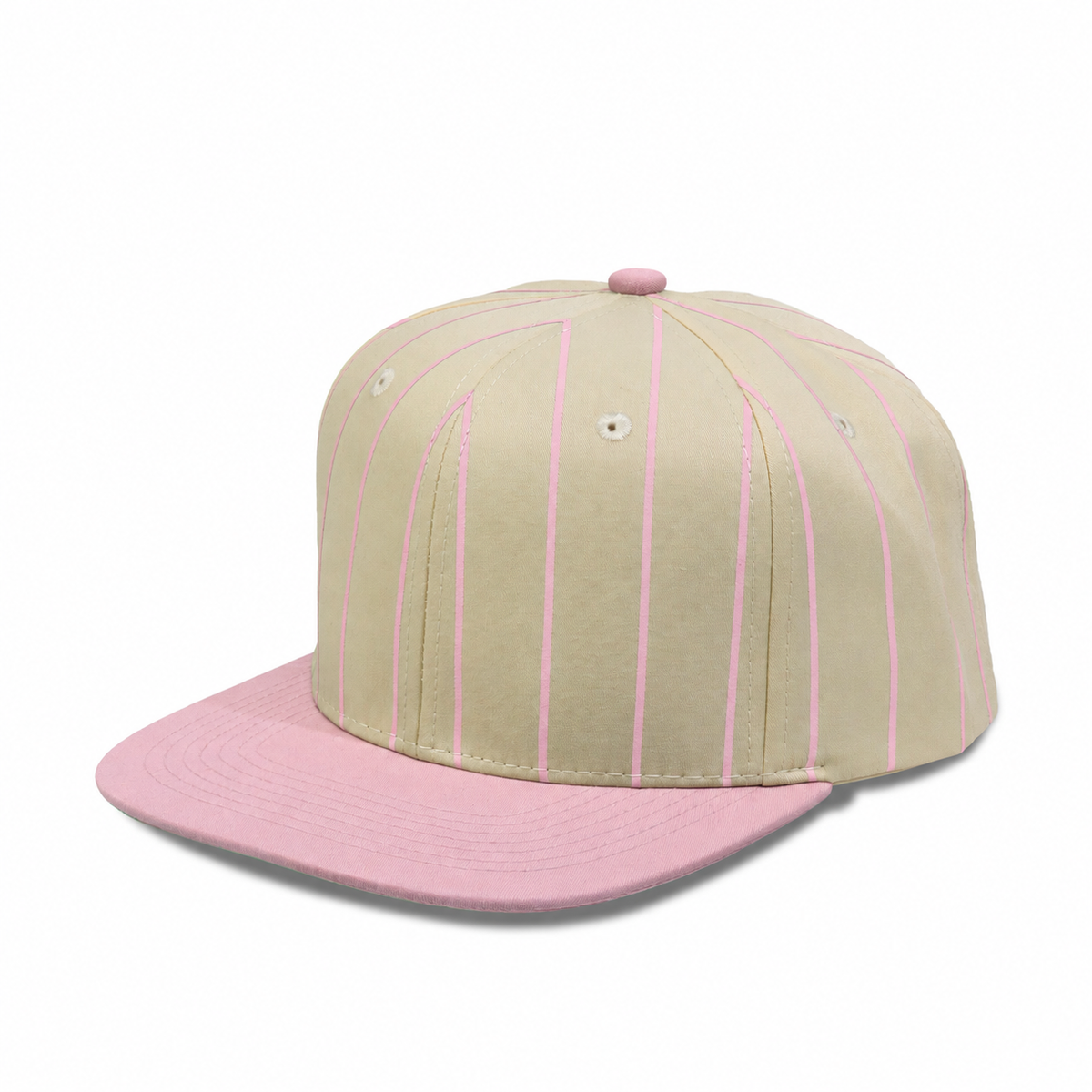 Plain Flat 6Panel PinStripe Hat 6051