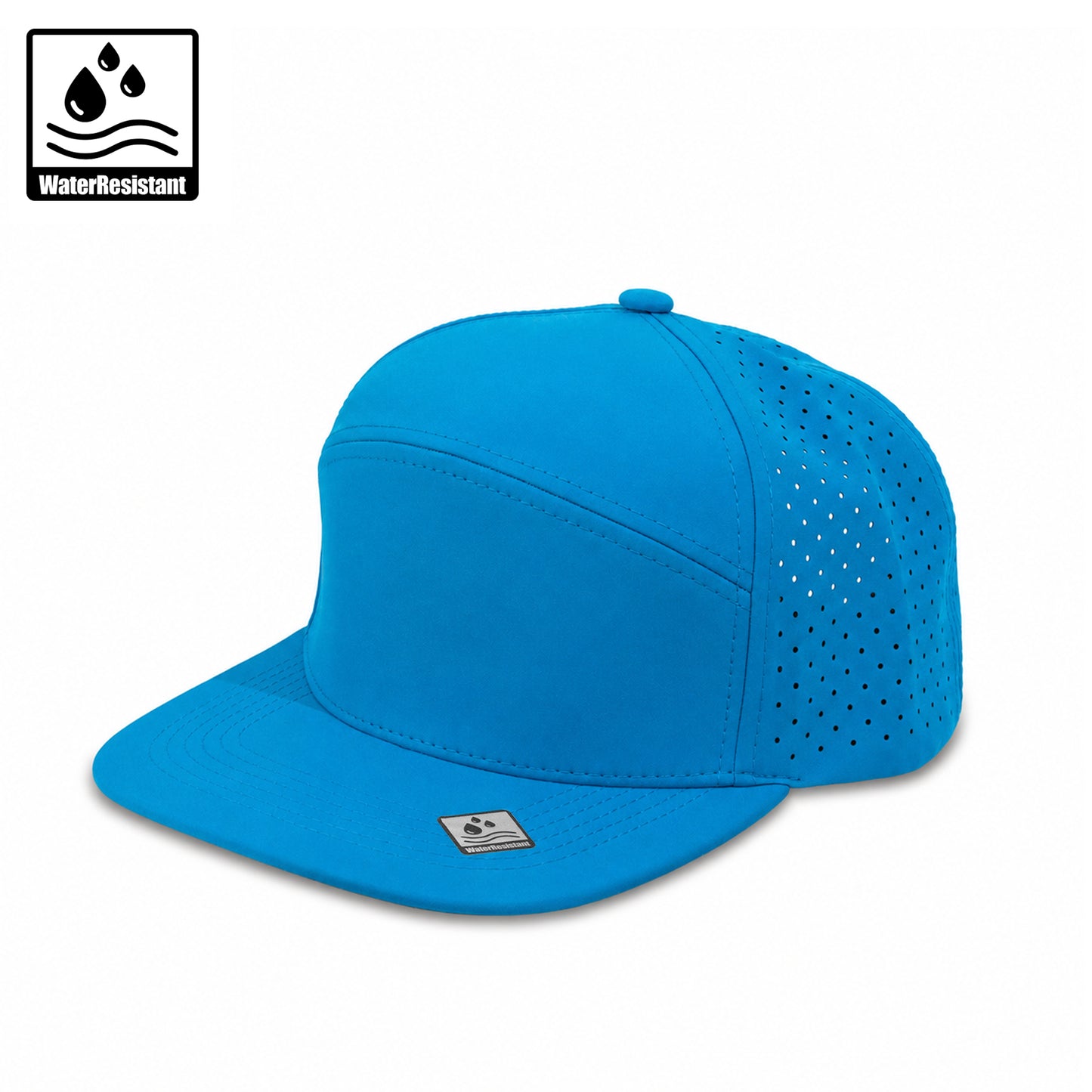 Plain Flat New 6Panel Hat Water Repellent 6053