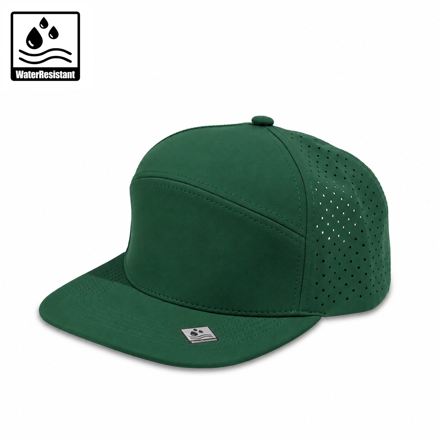 Plain Flat New 6Panel Hat Water Repellent 6053