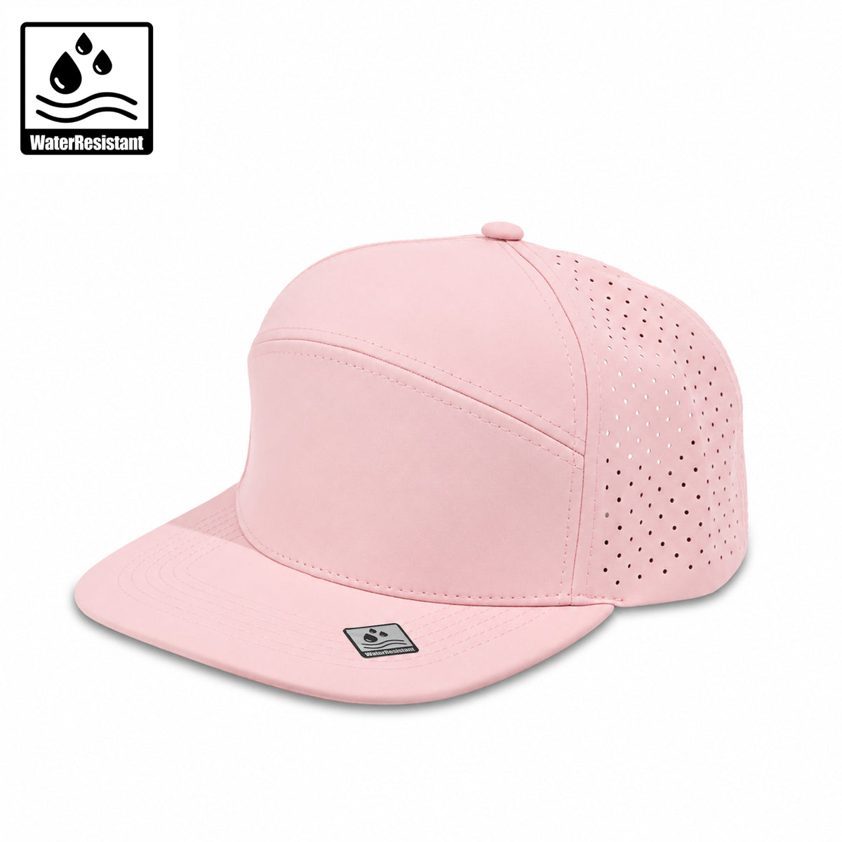 Plain Flat New 6Panel Hat Water Repellent 6053