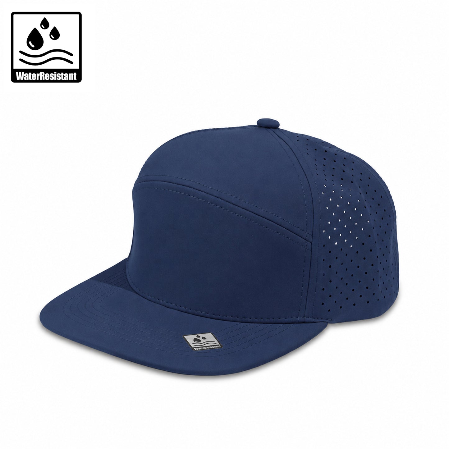 Plain Flat New 6Panel Hat Water Repellent 6053
