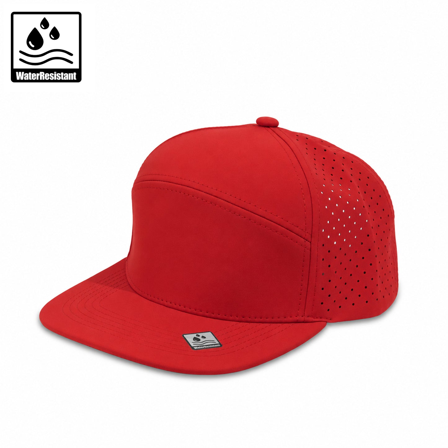 Plain Flat New 6Panel Hat Water Repellent 6053