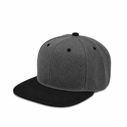 Plain Poly Snapback Hat 8002