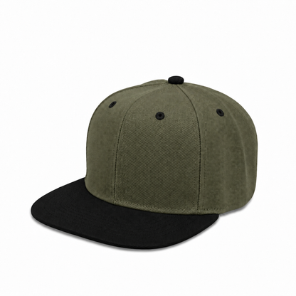 Plain Poly Snapback Hat 8002