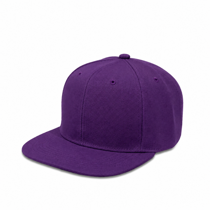 Plain Poly Snapback Hat 8002