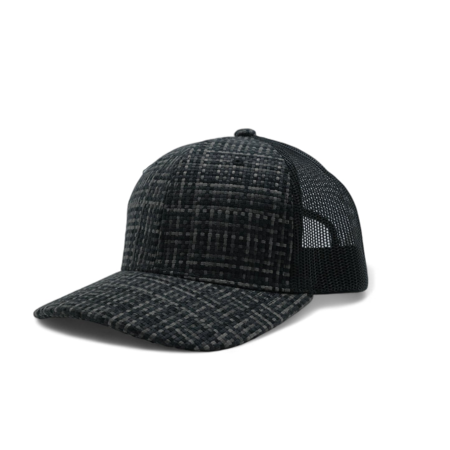 PLAIN CHECK PATTERN MESH HAT - PCP