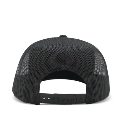 PLAIN CURVE 5PANEL UNDER USA PRINTED MESH HAT - P5MU