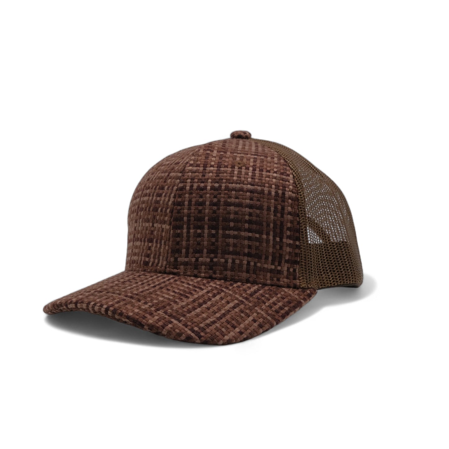 PLAIN CHECK PATTERN MESH HAT - PCP