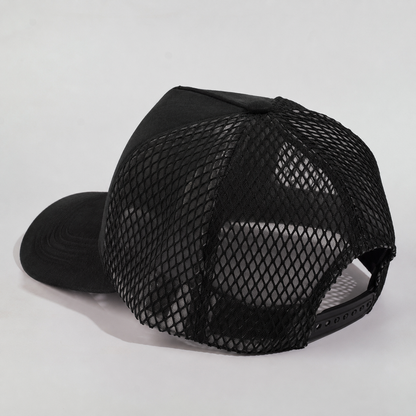 Plain Curve 5Panel Suede Net Mesh Hat 5005-1