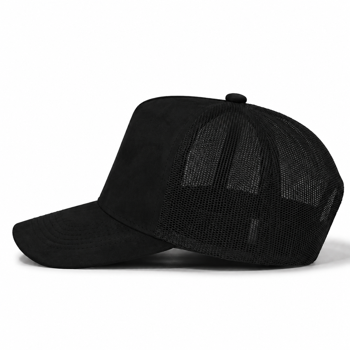 Plain 5Panel Suede Curve Mesh 5005