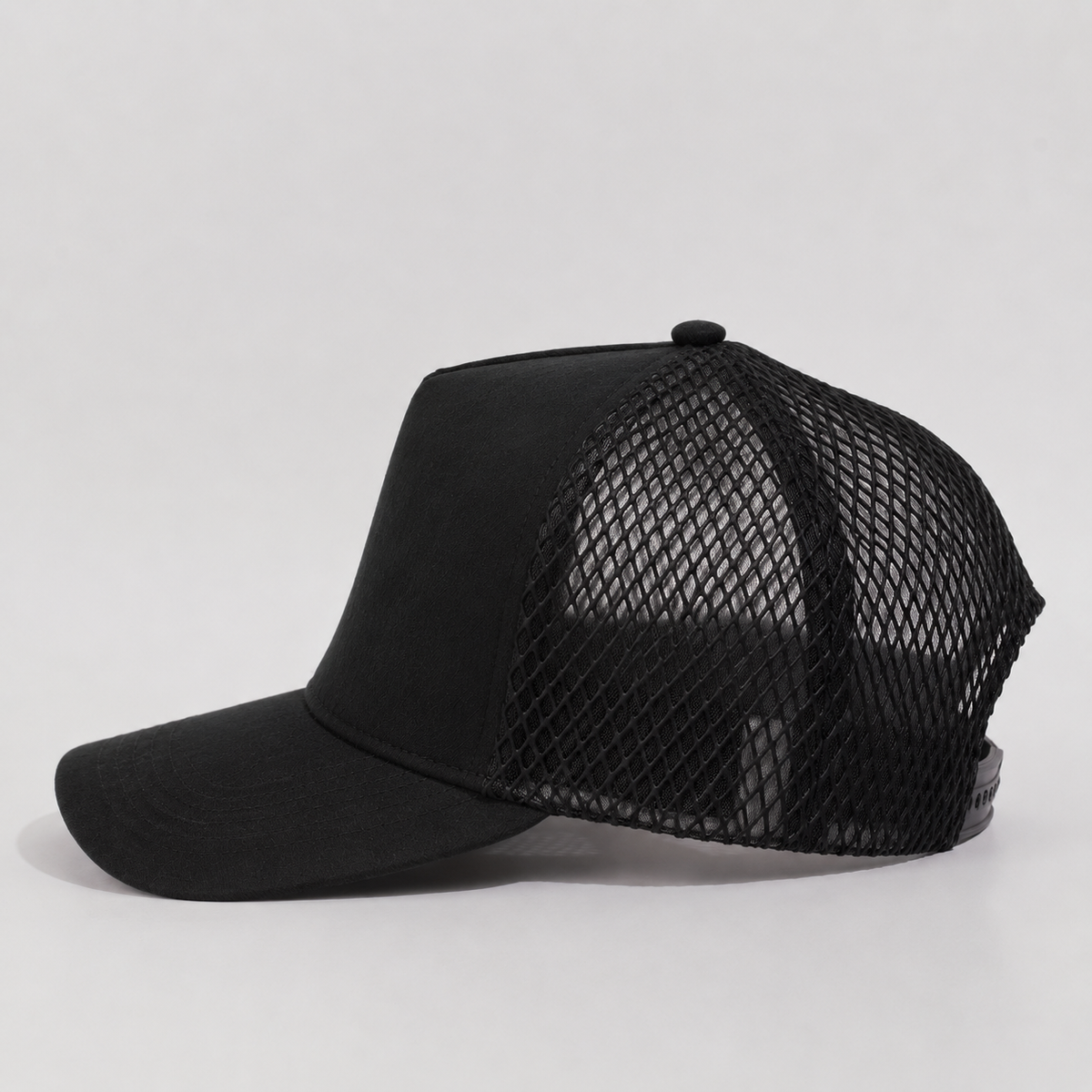 Plain Curve 5Panel Suede Net Mesh Hat 5005-1