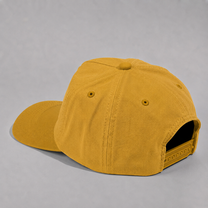 Plain Slight Curve Unstructured 5Panel Oxford Hat 5019