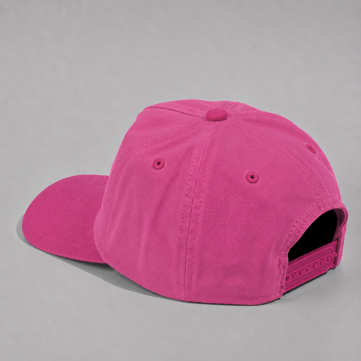 Plain Slight Curve Unstructured 5Panel Oxford Hat 5019