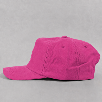 Plain Slight Curve Unstructured 5Panel Oxford Hat 5019