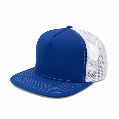 Plain Flat 5Panel Mesh Hat 5052