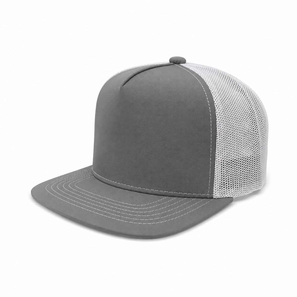 Plain Flat 5Panel Mesh Hat 5052
