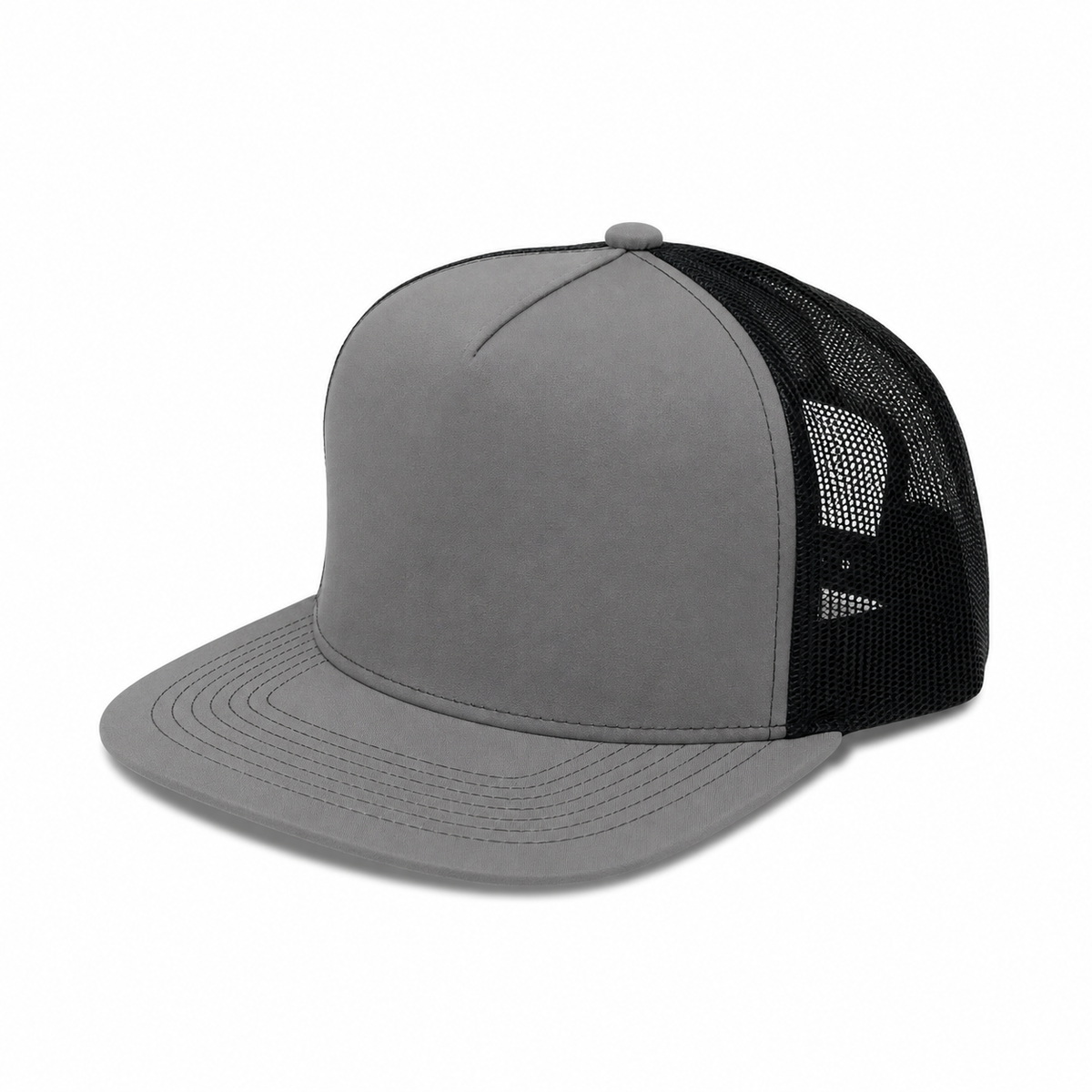 Plain Flat 5Panel Mesh Hat 5052