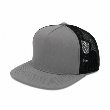 Plain Flat 5Panel Mesh Hat 5052