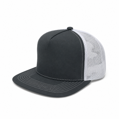 Plain Flat 5Panel Mesh Hat 5052