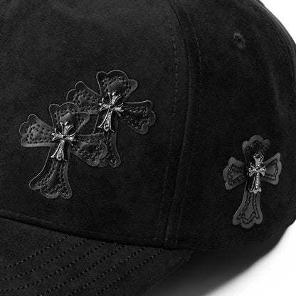 Plain 5Panel  Fancy Suede Hat LA CROSS