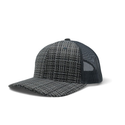 PLAIN CHECK PATTERN MESH HAT - PCP