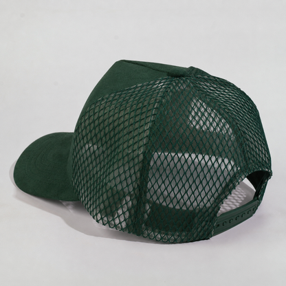 Plain Curve 5Panel Suede Net Mesh Hat 5005-1