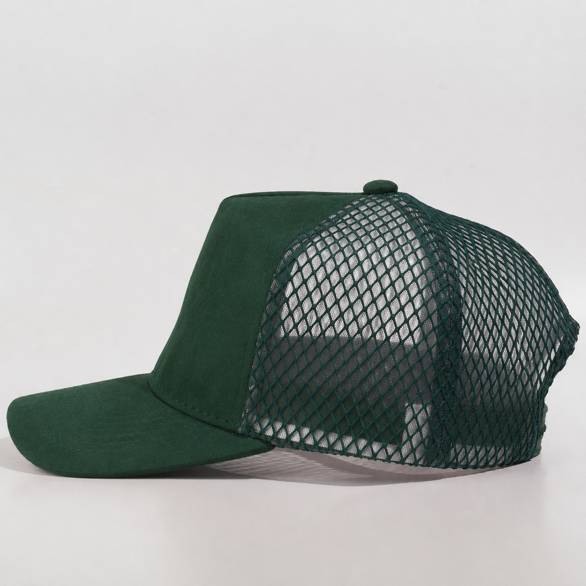 Plain Curve 5Panel Suede Net Mesh Hat 5005-1