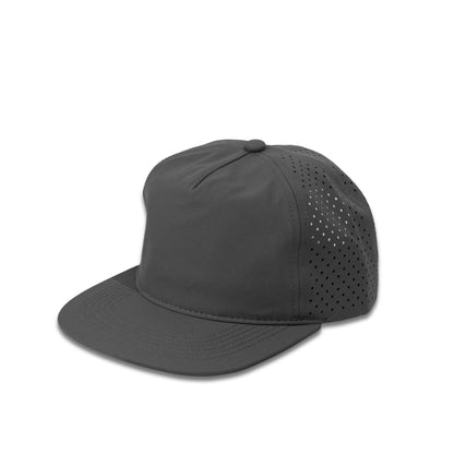 Plain Unstructured Flat 5Panel Laser Hole Hat Water Repellent 5053