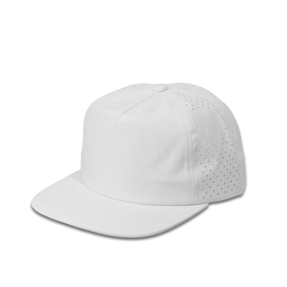 Plain Unstructured Flat 5Panel Laser Hole Hat Water Repellent 5053