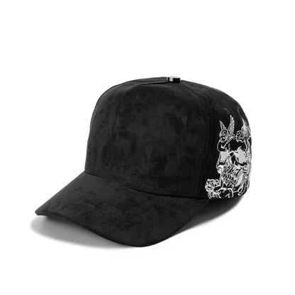 Plain Fancy Suede 5Panel Cap 5030 SKULL