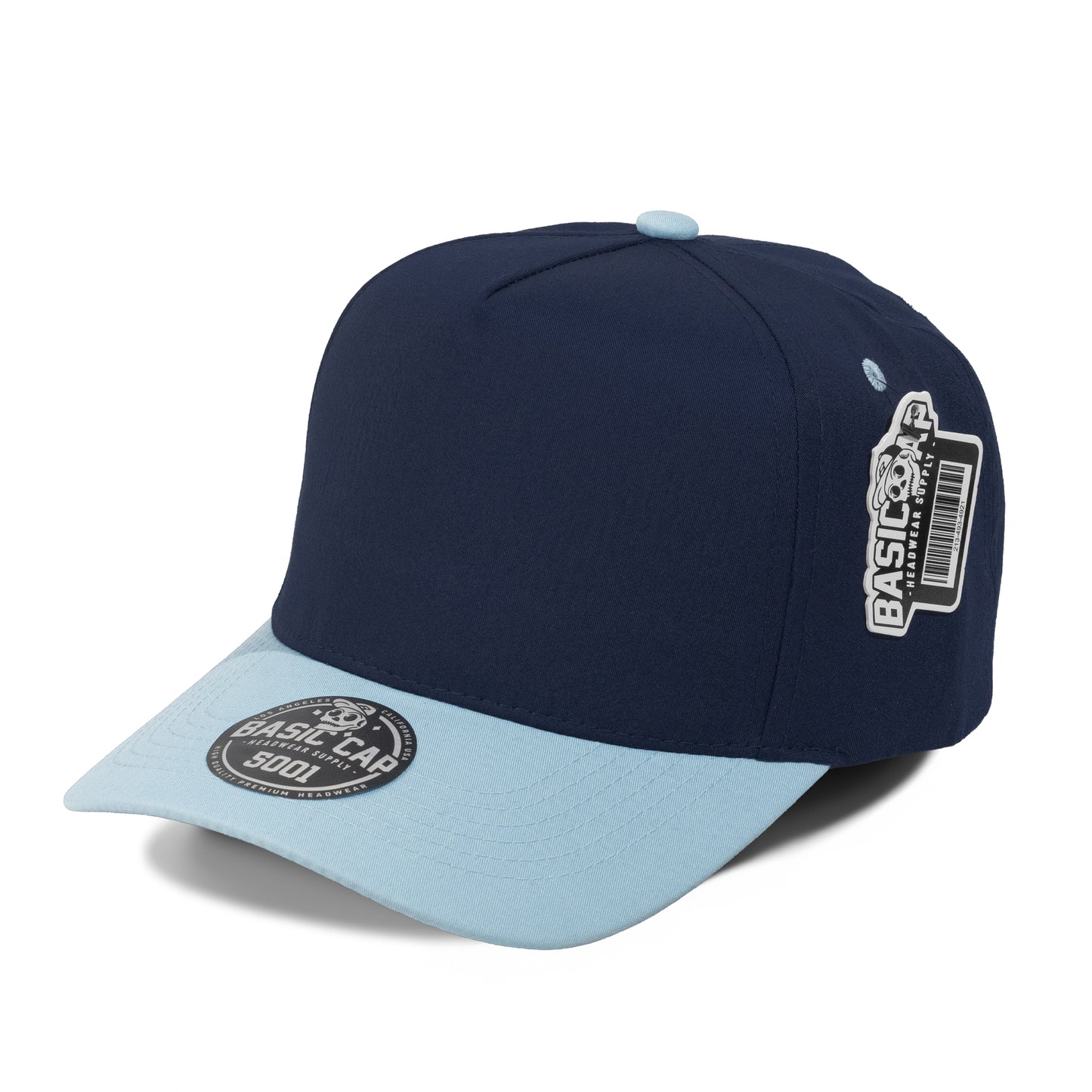 Plain Curve 5Panel Hat 5001
