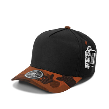 Plain Curve 5Panel Cotton Camo Hat 5013