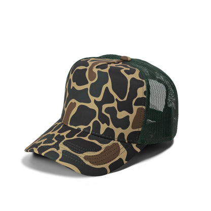 Plain Curve 5Panel Duck Camo Mesh Hat 5024