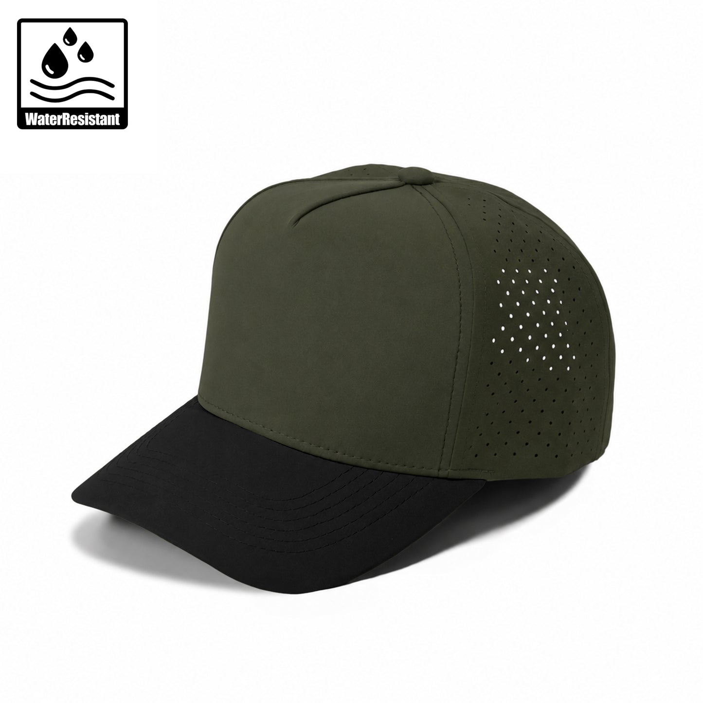 Plain Curve 5Panel Laser Hole Hat Water Repellent 5010