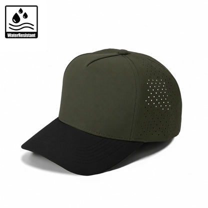 Plain Curve 5Panel Laser Hole Hat Water Repellent 5010