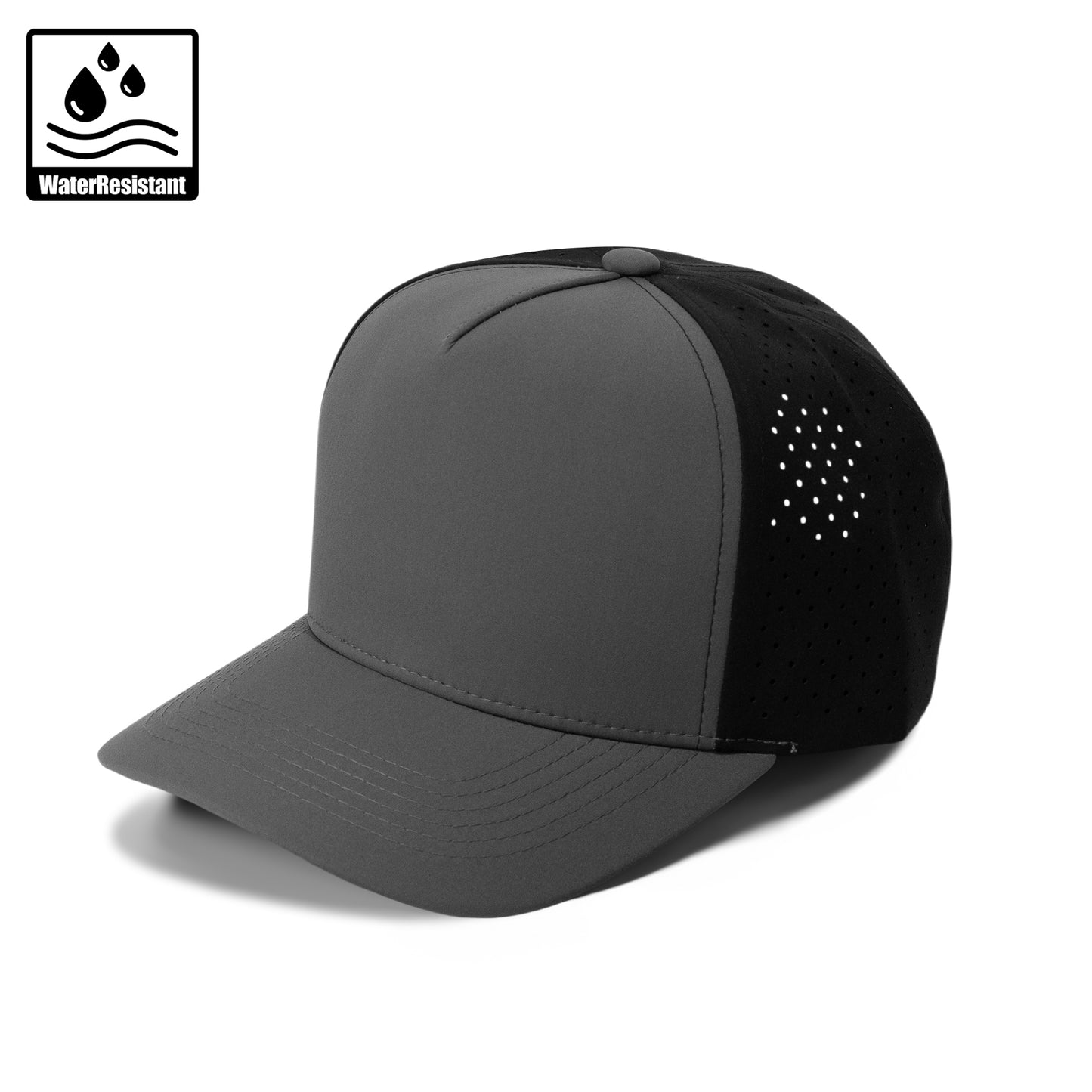 Plain Curve 5Panel Laser Hole Hat Water Repellent 5010