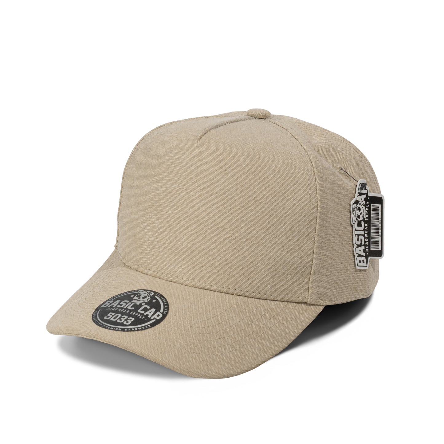 Plain 5Panel CVC Curve Hat 5033 – BASIC CAP