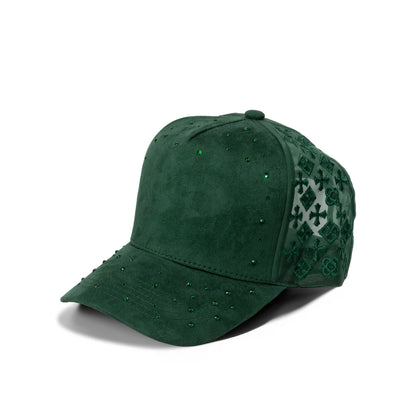 Plain 5Panel Suede Mesh Monogram with Rhinestones 5021