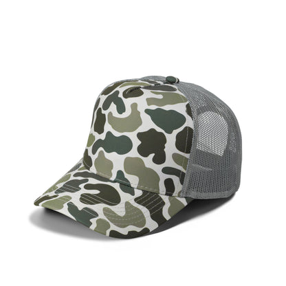 Plain Curve 5Panel Duck Camo Mesh Hat 5024