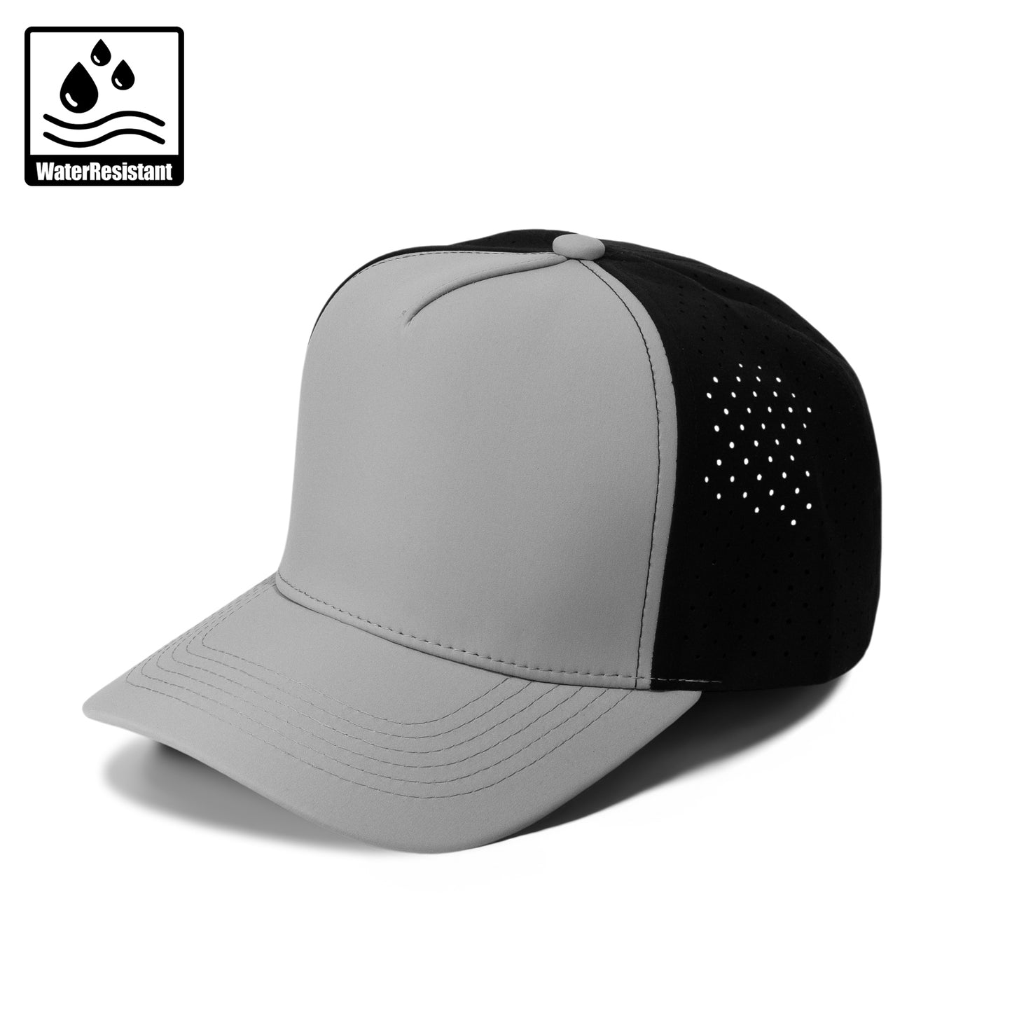 Plain Curve 5Panel Laser Hole Hat Water Repellent 5010