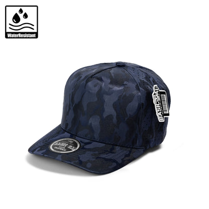 Plain Curve 5Panel Camo Laser Hole Hat Water Repellent 5009