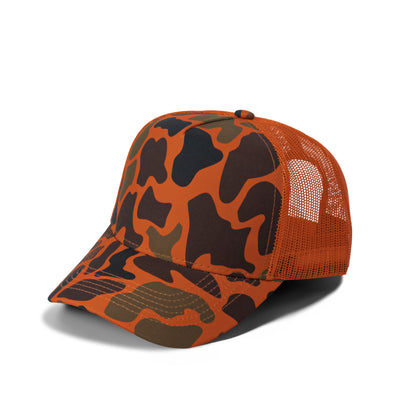 Plain Curve 5Panel Duck Camo Mesh Hat 5024