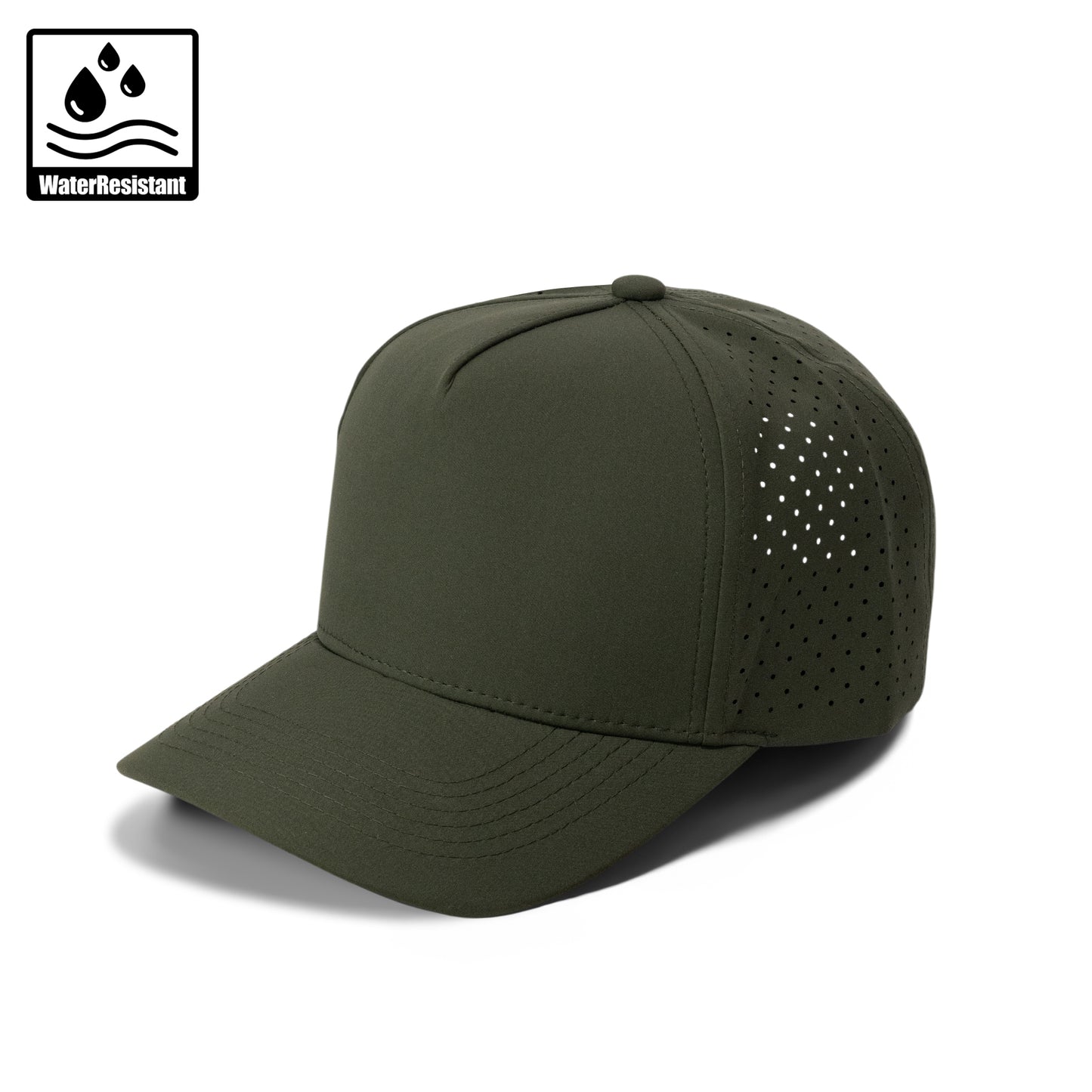 Plain Curve 5Panel Laser Hole Hat Water Repellent 5010