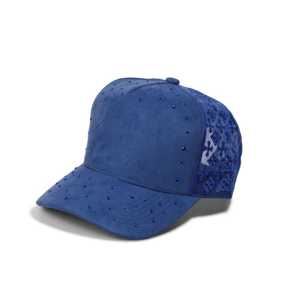 Plain 5Panel Suede Mesh Monogram with Rhinestones 5021