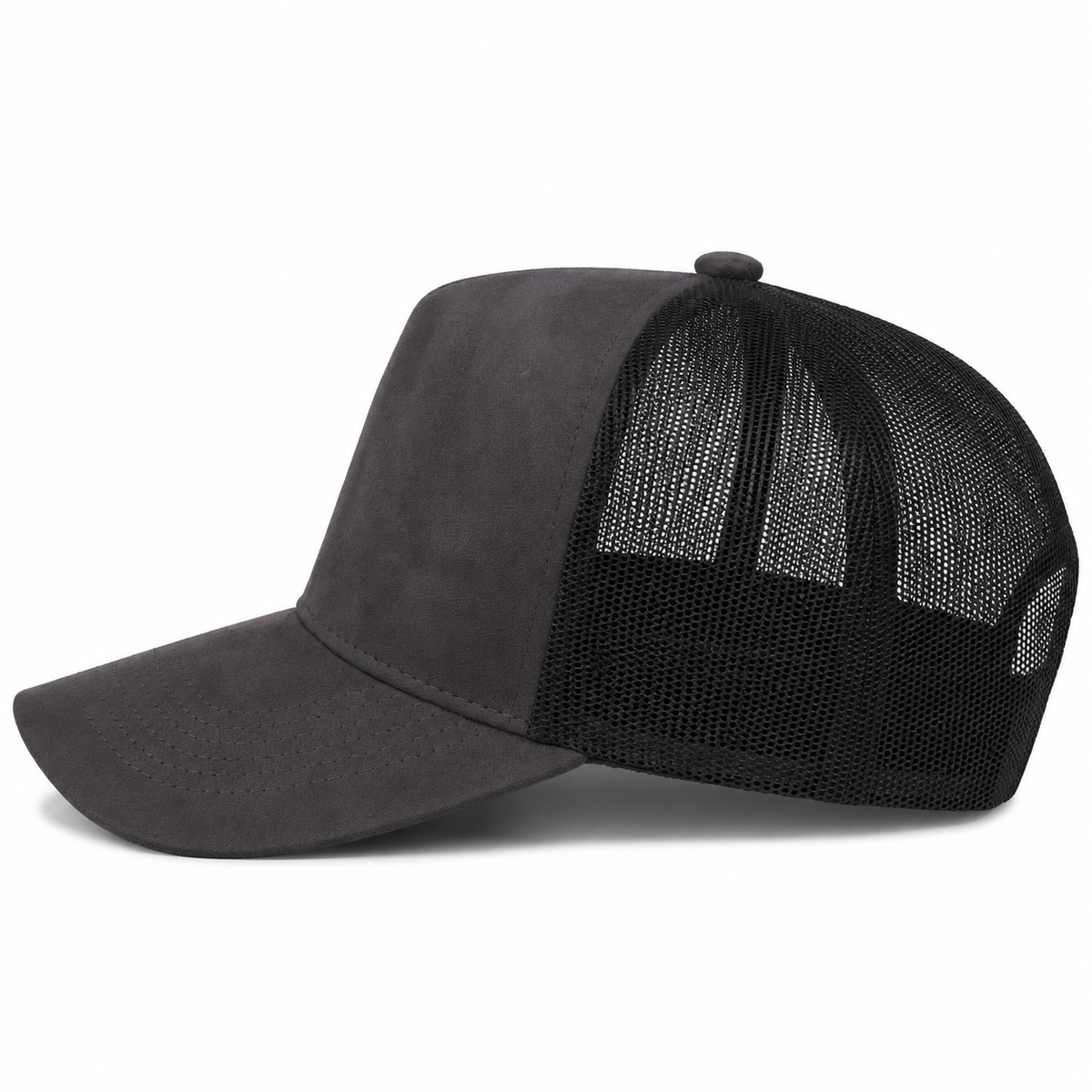 Plain 5Panel Suede Curve Mesh 5005