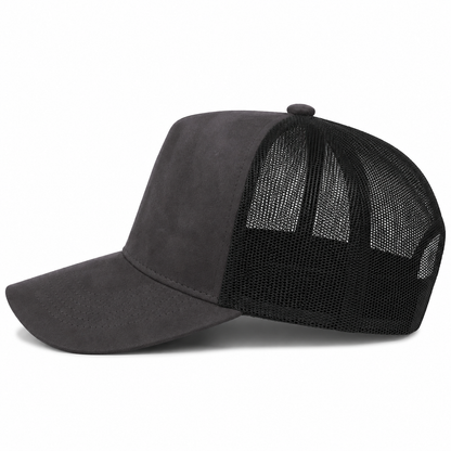 Plain 5Panel Suede Curve Mesh 5005