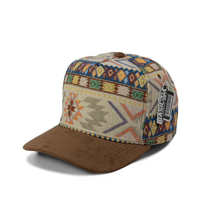 Plain Curve 5Panel Jacquard Hat 5031