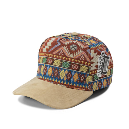 Plain Curve 5Panel Jacquard Hat 5031