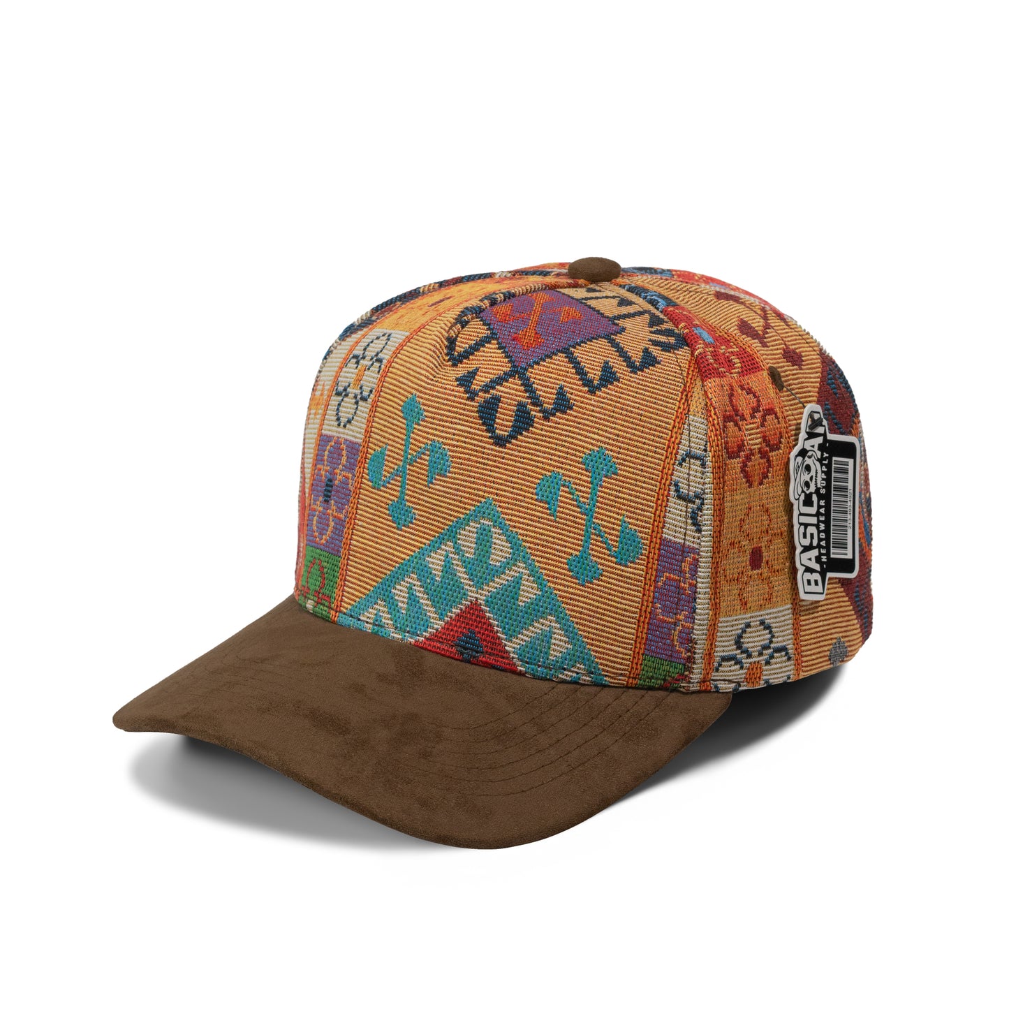 Plain 5Panel Jacquard Suede Hat 5031