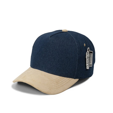 Plain Curve 5Panel Jean Suede Hat 5026